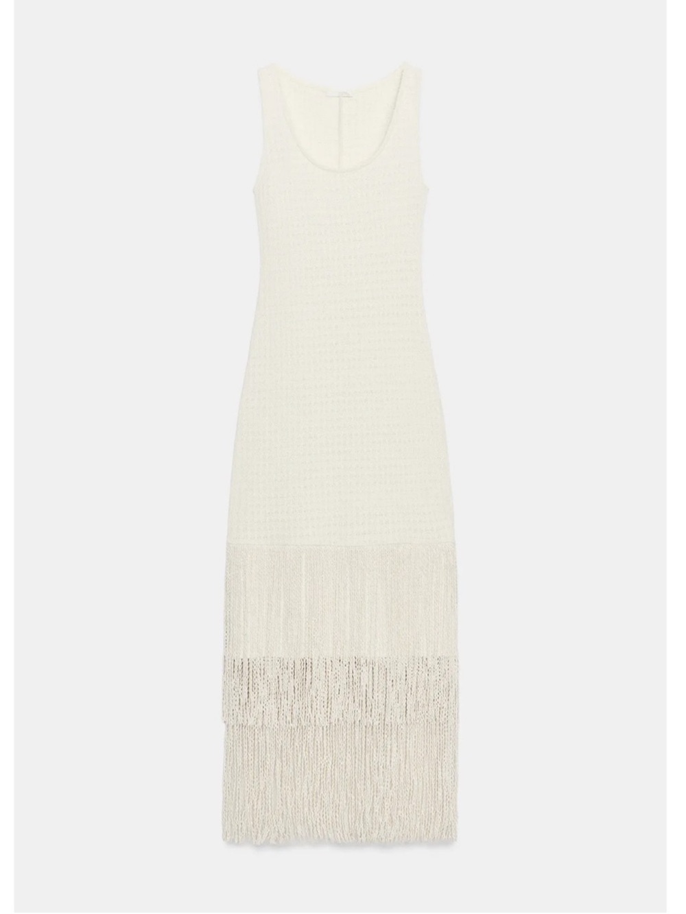 ZARA TEXTURED FRINGED DRESS - Picture 13 of 16